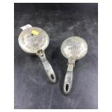 Vintage Two Ice Scrapers
