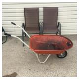 Vintage Metal Wheelbarrow
