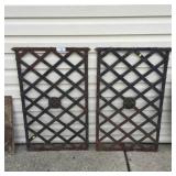 Pair of Woven Window Grates