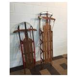 2 Vintage Runner Sleds