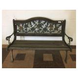 Cast Metal Framed Park Bench