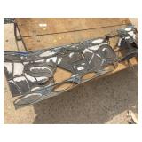 Vintage Stain Glass Window Valance