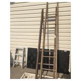2 Various Wooden Ladders