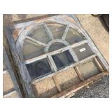 2 Arched Glazed Window Sashes