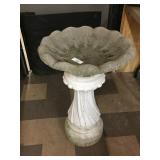 Concrete Pedestal Bird Bath