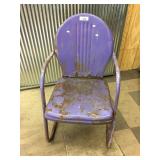 Vintage Purple Patio Chair
