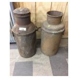 2 Medium-sized Milk Cans