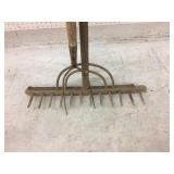 Hay Fork & Wooden Rake