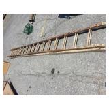 Early Wooden Extension Ladder