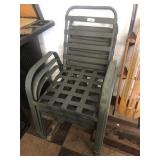 3 Steel Patio Chairs