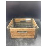 Virginia Dairy Wooden Milk Crate