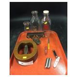 Tray Lot of Advertising and Pocket Knives