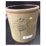 4 Gallon Straight Sided Slip Decorated Crock