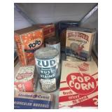 Popcorn Boxes and Advertising Tins