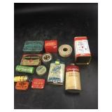 Tray Lot of Pharmacy Tins