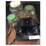 3 Various Glass Canister