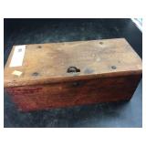 Primitive Tongue and Groove Wooden Box