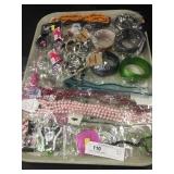 Tray Lot of Costume Jewelry