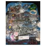 Tray Lot of Costume Jewelry