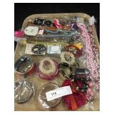 Tray Lot of Costume Jewelry