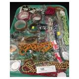 Tray Lot of Costume Jewelry