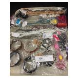 Tray Lot of Costume Jewelry
