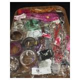 Tray Lot of Costume Jewelry