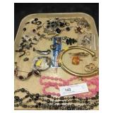 Tray Lot of Costume Jewelry