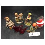 4 Hummel Figurines, Paper Weights, Etc.