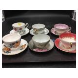 6 Various Chinaware Cups and Saucers
