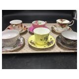 6 Various Chinaware Cups and Saucers