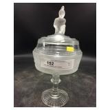 Satin Glass Westward Ho Compote