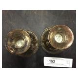 2 Sterling Weighted Candle Stick Holders