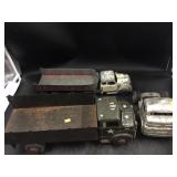 Lot of 3 Pressed steel and Diecast Trucks
