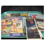 Vintage Road Maps and Souvenir Postcard Albums