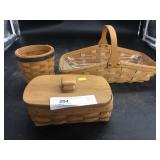 3 Longaberger Baskets