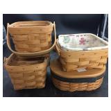 4 Longaberger Baskets