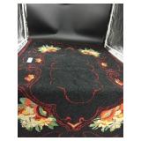 1939 Floral Hook Rug