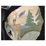 Oval Deer Hook Rug