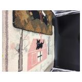 Cat Form Hook Rug and Small Hook Runner