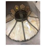 Early Slag Glass Hanging Light