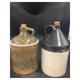 2 Stoneware Jugs