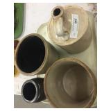Lot of 4 Various Storage Crocks and Jugs