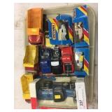 Tray lot of Die Cast and Pressed Steel Trucks