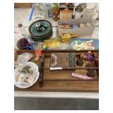 Tin litho Toy, Various Games, Wooden Tray, Etc.