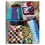 4 Patchwork Quilts, Flags and Banners