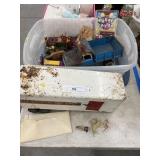 Pressed Steel Truck and Trailer and  Misc. Toys