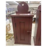 Red Painted Wall Cabinet