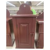 Red Painted Wall Cabinet.