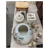 Table Lot of Assorted Houseware